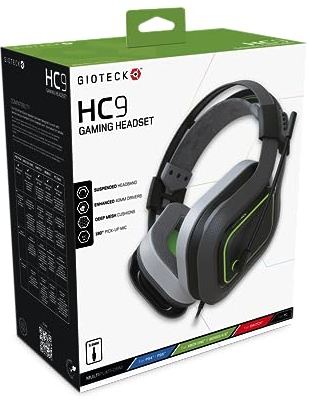 Freemode - HC-9 Wired Gaming Headset for Xbox Series X/S, PS5, PS4, Switch, PC (Black/Green)