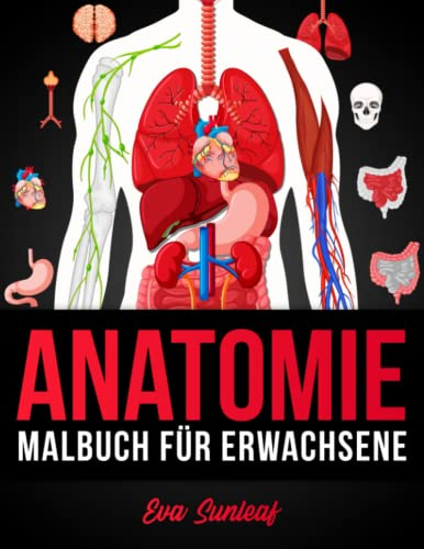 Malbuch für Erwachsene: Anatomie - Anti Stress Geschenke | Entspannung Geschenk für Frauen