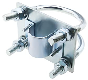 VGOL Soporte de Abrazadera de mástil de Antena con Pernos en U Abrazadera Panel de Montaje de tubería Hardware para Antena con un diámetro Exterior de 18~24 mm