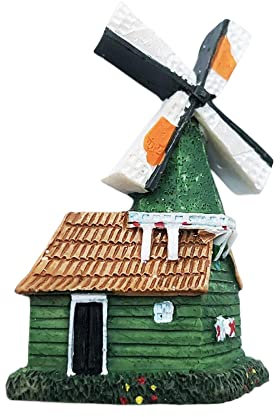 Amsterdam Holland 3D Windmill Fridge Magnet Souvenir Gift,Resin Handmade Amsterdam Refrigerator Magnet Home & Kitchen Decoration Collection