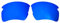 Remplacement oakley Flak 2.0 XL 9188/1,5 mm polarisé/facile à installer (dark blue)