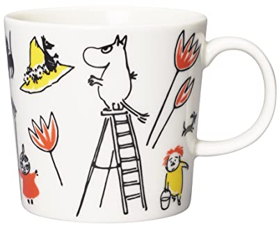 ARABIA Mug Moomin avec croix rouge ABC Moomintroll 2022, blanc, rouge