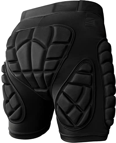 Cienfy 3D Hip Protection Eva Butt Pads Protective Padded Shorts Crash Pad Impact Gear for Skiing Skating Snowboarding Skateboarding (Large)