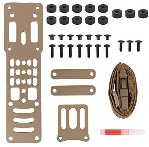 Modularer Pistolenholster-Adapter aus Metall, kompatible QLS-Plattform, taktischer Holster Drop Leg Hanging Extension Plate G-Code-Adapter