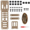 Modularer Pistolenholster-Adapter aus Metall, kompatible QLS-Plattform, taktischer Holster Drop Leg Hanging Extension Plate G-Code-Adapter