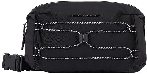 PIQUADRO Unisex Bauchtasche, Schwarz