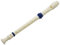 Estudiantes de Plástico 8 Agujeros Flauta Pico Soprano Flauta Beige Azul W de Limpieza