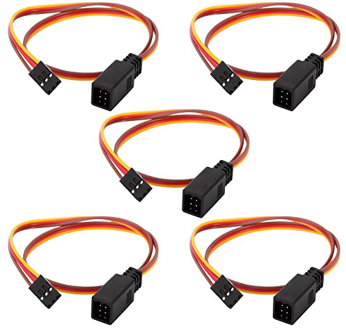 INJORA 35cm JR Stecker Verlängerung Servo Verlängerungs Kabel Draht Kabel 1 bis 2 für RC Auto Boot Flugzeug Modell,5 Stück