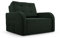 mb-moebel MOEBLO Kindersofa Porto 80 – Schlafsessel Sofa Sessel Jugendsofa Schlafsofa 1-Sitzer Gästebett mit Schlaffunktion und Bettkasten (BxHxT): 101x90x100 cm (Dunkelgrün)