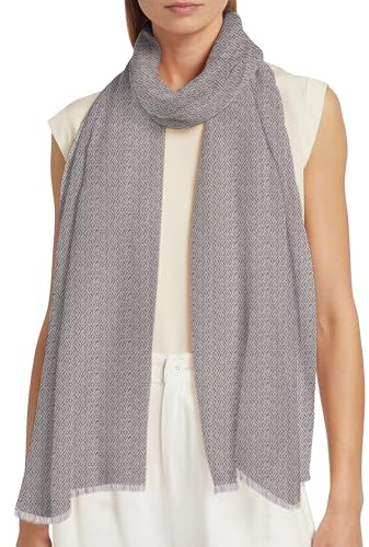 yanopurna Sommerschal Damen aus 100% Kaschmir – Handgewebter Kaschmirschal, Einfarbiges Tuch & Stola – Leichtes Halstuch für Frühling & Sommer – Unisex, Hergestellt in Nepal (68x190 cm)