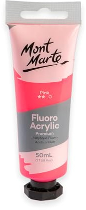 MONT MARTE Fluoro Acrylfarbe, 50 ml, Rosa