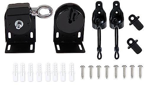Lihopefe Bungee-Kit + schnurlose Halterung, universelles Ersatz-Installationszubehör für den Innen- und Außenbereich Sonnenschutz und Rollos