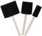 Pack of 3 Assorted Foam Brushes, Sponge Foam Paint Brushes for Arts and Crafts Painting Craft sponges Tools with Wooden Handle for Acrylics, Stains, Varnishes, Crafts