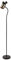 GTV - Stehleuchte MAUS - max.250V, 50/60Hz, 1*E27, max.25 W, IP20, Ø 8 cm, schwarz/gold - Stehlampe Standlampen Kinderzimmer