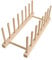 WNDUOKXH Support de couvercle de casserole de cuisine multifonctionnel, élégant, pratique et peu encombrant, supports de rangement en bois pour casseroles de cuisine durables, 7 grilles