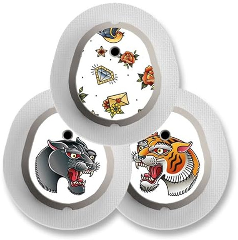 Dexcom G7 Stickerset - 3er Set Tattoo- Aufkleber für Sensoren | Diasticker®