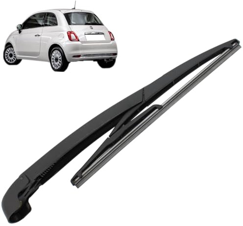 BIAREN Rear Windscreen Wiper Arm And Wiper Blade For Fiat 500 (2007-2018) Hatchback 51787577 71751023