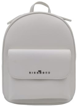 John Richmond LUKUDO Signature Backpack Frontlogo und Metall Charme. Dieser Rucksack zeichnet sich durch einen Griff und verstellbare Schultergurte aus