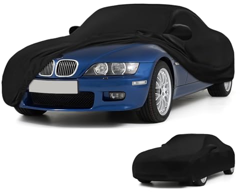 Autoabdeckung Indoor Kompatibel mit BMW Z3 1996-2002, Stretch Soft Satin Maßgeschneidert Atmungsaktiv Staubschutz Vollgarage Autoabdeckung für Tiefgarage, Autoausstellung