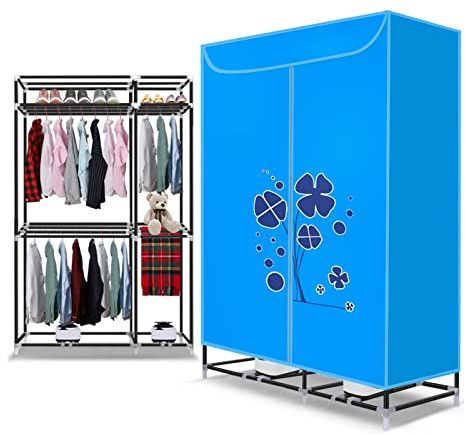 Secadora de Ropa, Secadora de Tendedero Eléctrica, Tendedero de Ropa de 3 Niveles de Gran Capacidad de 40 Kg, Tendedero de Ropa con Calefacción por Aire Caliente PTC, Tendedero de Ropa con Calefa