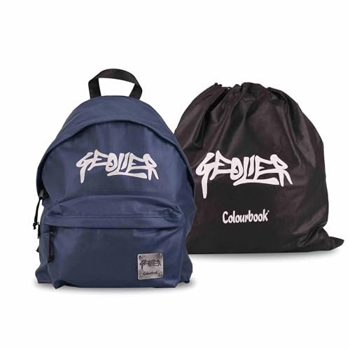 Colourbook Geolier Elite - Zaino Casual, 41x31x16, 23L (Blu Oceano)