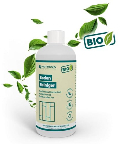 HOTREGA BIO Boden-Reiniger 500ml Bioreiniger, Laminatreiniger, Fliesenreiniger, Teppichreiniger, Fußbodenreiniger, Hartbodenreiniger