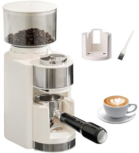 Molinillo de café eléctrico, Molinillo de café en Grano de 150 W con 25 ajustes de molienda cónicos precisos, Potente Molinillo de Espresso Compacto para Espresso, Goteo, vertido, preparación en frío