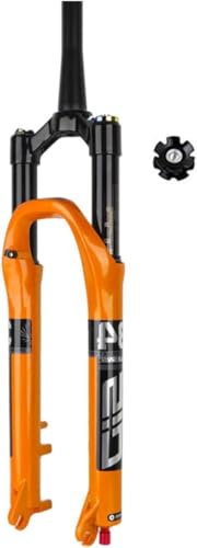 Mountainbike Air Vorderradgabel – Fernbedienung Federgabel, 120 mm Reise, 9 mm QR, Dämpfung, konisches 1-1/2-Rohr, kompatibel mit 66 cm, 69 cm, 73 cm