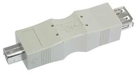 PRENDELUZ Adaptateur USB Type A Femelle vers B mâle, Permet de connecter des appareils tels Que des imprimantes et des scanners à des Ordinateurs.