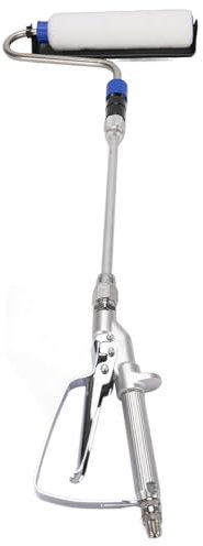 Airless Paint Sprayer Roller, Self Priming Electric Paint Roller Brush Power Paint Roller Kit, Long Handle Handheld Paint Spray Gun Attachment for Painting Interior Walls