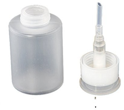Fuhjythy 150ml Nail Art Makeup Polish Plastic Pump Dispenser Bottle Remover
