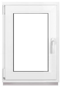 Framex Ventana de plástico blanco ancho x alto 60 x 80 cm (600 x 800 mm) 3 compartimentos (32 mm) giratorio basculante DIN izquierda – Premium – Todos los tamaños