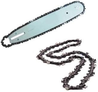 Lama/Barra con doppia catena/2x Catena/Catena di riserva per motosega/elettrosega 45cm