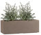 Pflanzwerk® Pflanzkübel TUB Braun 17x50x17cm XXL – Rechteckig – Großer Fiberglas Blumenkübel für Garten & Fensterbank außen und innen - Frostbeständig - UV-Schutz - Markenqualität