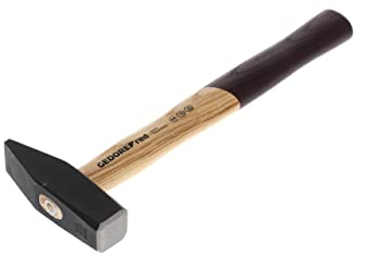 GEDORE red Schlosserhammer mit Holzgriff, 800 g Kopfgewicht, Hammer mit Eschenstiel, Werkzeug, geschmiedet, R92100032