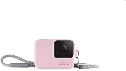 GoPro Schutzhülle + Trageband in Pink (HERO7 Black/HERO7 Silver/HERO7 White/HERO6 Black/HERO5 Black) – Offizielles GoPro-Zubehör