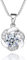 Josfeva Femme Collier Argent Fin 925, Collier en pendentif en Forme de Fleur/Trèfle avec Zircon Cubique Blanc pour Femme Fille, Chaîne Pendentif Hypoallergénique Cadeau Soirée Mariage