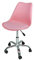 Sedia da Ufficio Girevole, Sedia da scrivania Rosa con rotelle MOD. Sally