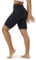 LAPASA Damen Sportshorts Taschen Kurz Leggings Yoga Shorts Hoher Bund L52 B1 (Mit Taschen: Schwarz, M)