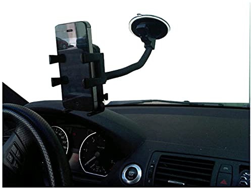 Support Universel BSL avec Flexo pour Smartphone | Support SPFL-1 | pour Installation en Verre de véhicule | 4 à 6.5.
