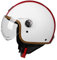Retro Motorrad Leder Halbhelm Erwachsene Jethelm Vintage Half Face Motorradhelm DOT/ECE Zertifiziert Moped Roller Helm Für Männer Frauen Touring Casco Moto Helm,Weiß,M