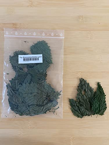 Brennnesselblätter ganz + grün (5 Gramm) für Aquarien Garnelen Schnecken Fische Welse