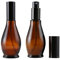 Bamboopack 2PCS 100ML/3.4oz Amber Glass Spray Bottles Empty Refillable Travel Size with Fine Mist Spray Tops