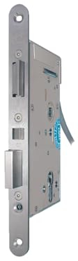 ASSA ABLOY Elektro-Sicherheitsschloss 809®-12 (24MM), 809M12A72A60E4E, Dornmaß 60 mm, Breite Stulp 24 mm, 12V DC 100% ED, Panikfunktion (Zulassung nach DIN EN 179), DIN-Richtung Version E