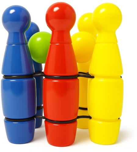 Celino® 6 Stück Kegel Sport ideal für Kinder Indoor Outdoor Garten Spiel als Geschenk