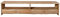 SAM Lowboard Dahlia III, Akazienholz massiv & naturfarben, TV-Schrank mit 4 Schubladen & offenem Fach, TV-Board mit echter Baumkante, 230 x 45 x 50 cm