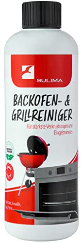 Sulima Backofen- & Grillreiniger | 500 ml Flüssiggel | für stärkste Verkrustungen und Eingebranntes | für Grill, Backofen, Kochplatte, Ceranfeld, Kaminscheibe etc.