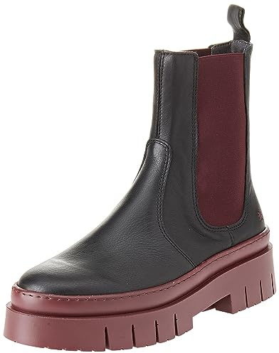 ART Damen 1954 Antwerpen Mode-Stiefel, schwarz, Bordeaux-rot, 42 EU
