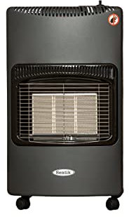 Portable Indoor Gas Heater 4.2KW Calor Gas Heater Free Standing Foldable Butane Gas Heater Heating Cabinet Wheels Based Indoor Room Heater with Free Hose and Regulator