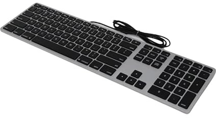 Matias Clavier de peinture en plastique filaire gris de l'espace pour le Mac